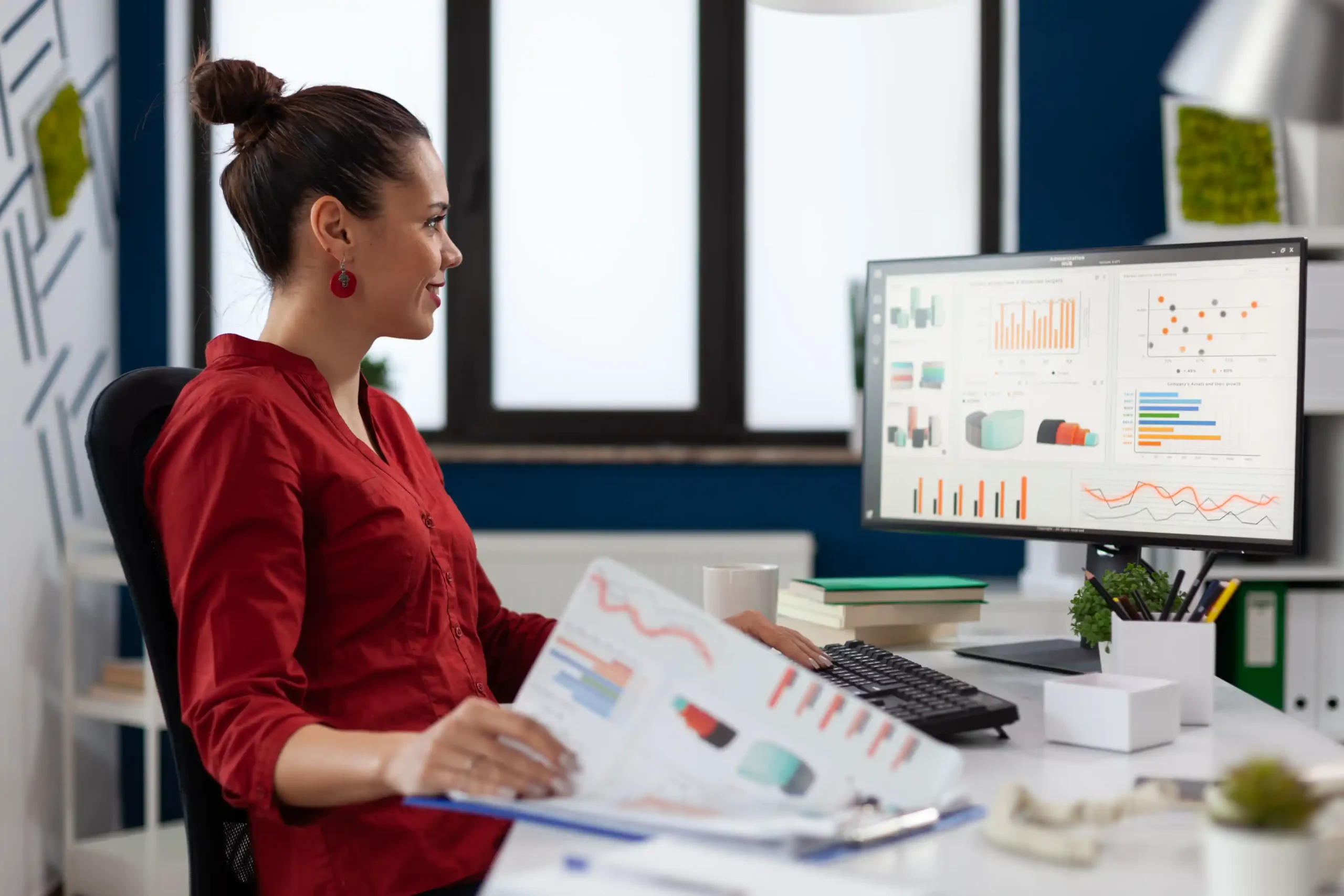 Power BI financial analytics dashboard for revenue costs and profitability